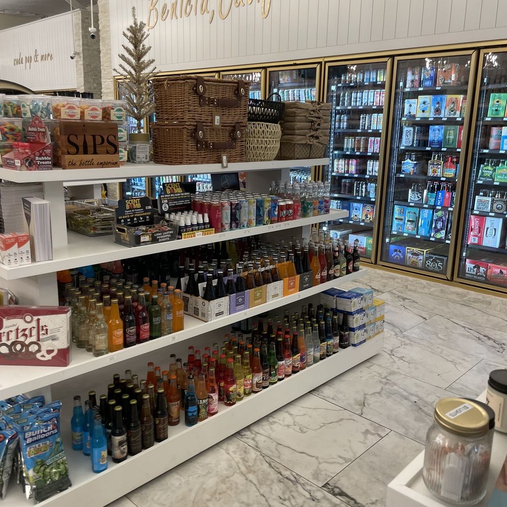 SIPS - Shelf with soft drinks. - Beer, Wine & Spirits Near Me - Benicia, California SIPS - Shelf with soft drinks. - Beer, Wine & Spirits Near Me - Benicia, California