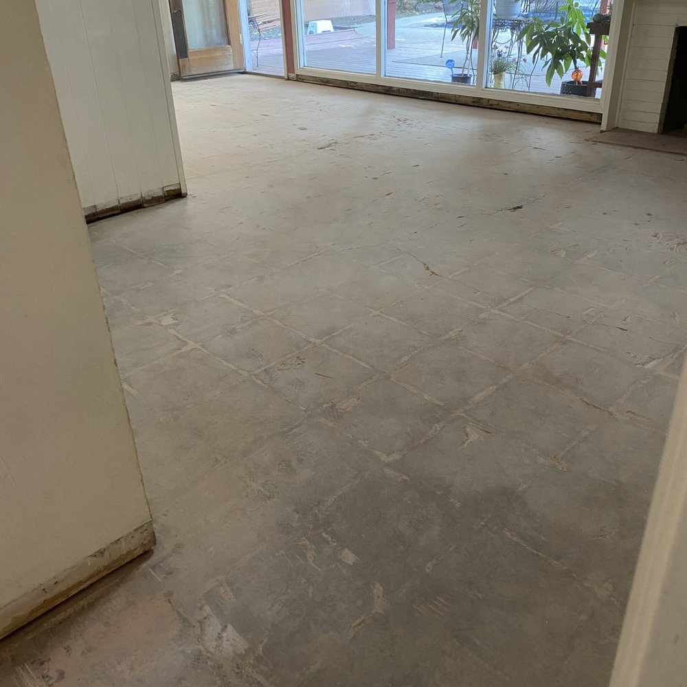 King Kong General Demolition - Flooring removed down to the slab excellent job by Hector and his crew - Demolition Services Near Me