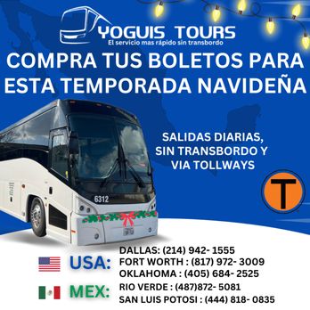 Yoguis Tours - Buses Near Me - Dallas, Texas Yoguis Tours - Buses Near Me - Dallas, Texas