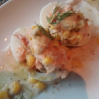 The Grove - Smoked salmon deviled eggs - New American Near Me - Houston, Texas The Grove - Smoked salmon deviled eggs - New American Near Me - Houston, Texas