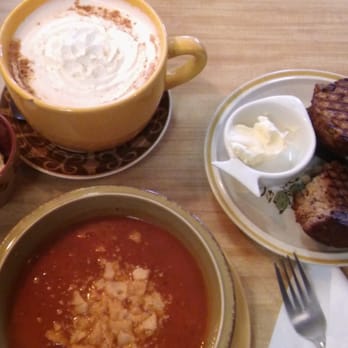 Tramontane Cafe - Chi latte tomato soup banana and avocado muffin - Cafes Near Me - Utica, New York Tramontane Cafe - Chi latte tomato soup banana and avocado muffin - Cafes Near Me - Utica, New York