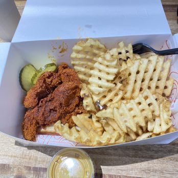 Cluck Kitchen - 2 tender, medium cluck sauce - Chicken Shop Near Me - Irvine, California Cluck Kitchen - 2 tender, medium cluck sauce - Chicken Shop Near Me - Irvine, California