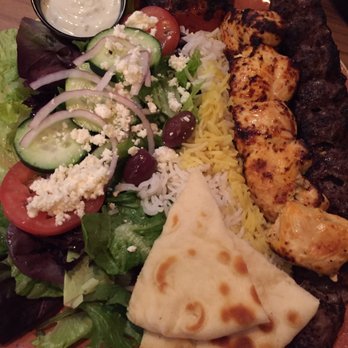 Luna Grill Richardson - Sirloin and Chicken Kabob Plate - Mediterranean Near Me - Richardson, Texas Luna Grill Richardson - Sirloin and Chicken Kabob Plate - Mediterranean Near Me - Richardson, Texas
