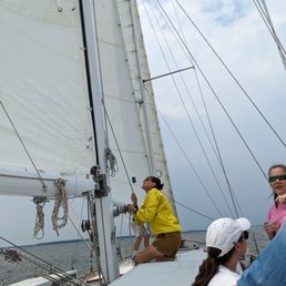 Sails going up