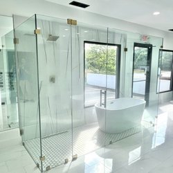 Home Glass Frameless Shower Doors - Marietta - Showroom