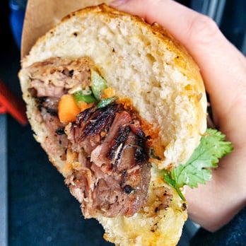Lucy's Vietnamese Bushwick - Pho banh mi with smoked brisket and pho garnishing - Vietnamese Near Me - Brooklyn, New York Lucy's Vietnamese Bushwick - Pho banh mi with smoked brisket and pho garnishing - Vietnamese Near Me - Brooklyn, New York