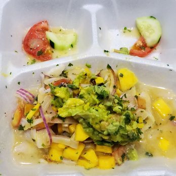 Armando's Caribe - This is ceviche delivered. This is 1/3 of the portion receive dining in & thid looks old & slimy. - Mexican Near Me - Duluth, Georgia Armando's Caribe - This is ceviche delivered. This is 1/3 of the portion receive dining in & thid looks old & slimy. - Mexican Near Me - Duluth, Georgia