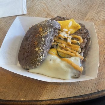 Darkostreetfood - Ube smash burger - Burgers Near Me - Arcadia, California