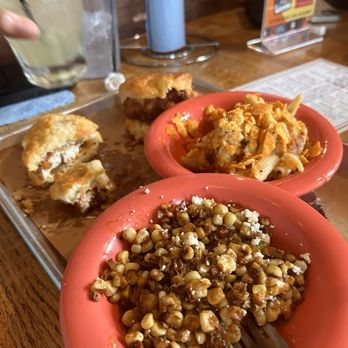 SoHo Social - Chicken and biscuit with street corn (good) Mac and cheese (dry) - Bars Near Me - Homewood, Alabama SoHo Social - Chicken and biscuit with street corn (good) Mac and cheese (dry) - Bars Near Me - Homewood, Alabama
