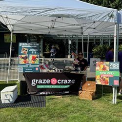 Graze Craze - This was our stand at the first of the Celebrate Woodinville concert series at
Wilmot Gateway Park in Woodinville, Washington.