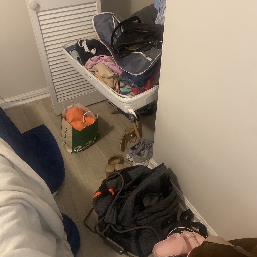 Small room, no where to put anything Small room, no where to put anything