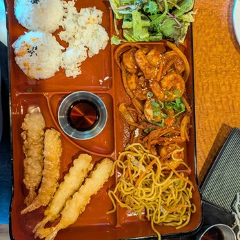 KOJA Ramen and Bulgogi - The spicy shrimp bento box. - Asian Fusion Near Me - Newberg, Oregon KOJA Ramen and Bulgogi - The spicy shrimp bento box. - Asian Fusion Near Me - Newberg, Oregon