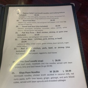 Asian Cafe - Thai Near Me - Sacramento, California