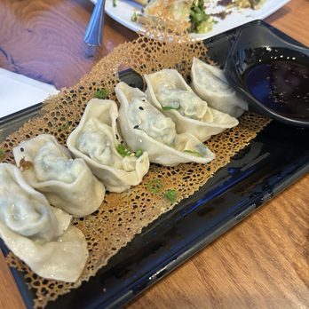 Dough Zone Dumpling House - Downtown Seattle - Spicy dum Pan Fried Wontons with Chili Sauce (6) 红油香煎大馄饨 - Shanghainese Near Me - Seattle, Washington