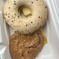 Matheson Café - 6.30.24 bagel with PB..didn't look the most appetizing