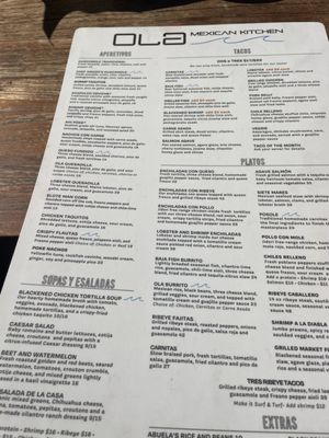 Menu photo 1 Ola Mexican Kitchen Long Beach, CA Menu photo 1 Ola Mexican Kitchen Long Beach, CA