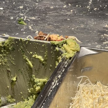 Chipotle Mexican Grill - Oh don't worry surely it didn't drop IN the guac..... - Mexican Near Me - South Elgin, Illinois