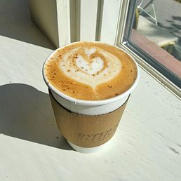 Pumpkin latte (excellent espresso and pitch perfect spice) Pumpkin latte (excellent espresso and pitch perfect spice)