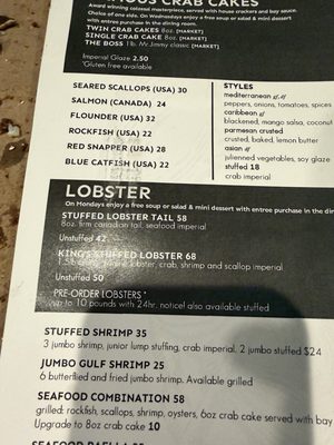 Menu photo 4 Jimmy's Famous Seafood Baltimore, MD