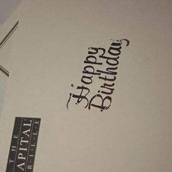The Capital Grille - Bday card nice touch - Steakhouses Near Me - Miami, Florida