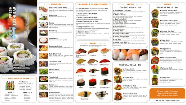 Menu photo 6 Fresh Sushi Bar Cornelius, OR Menu photo 6 Fresh Sushi Bar Cornelius, OR