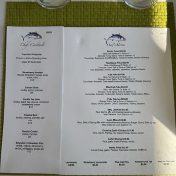 Bonito Poke Cafe - Menu - January 2025 - Hawaiian Near Me - American Canyon, California