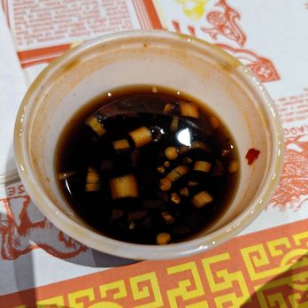 New Shanghai Restaurant - Sauce for the potstickers - Chinese Near Me - Lake Forest, California