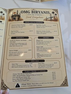 Menu photo 3 OMG Biryanis Fremont, CA Menu photo 3 OMG Biryanis Fremont, CA
