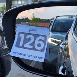 Waiting for my drivethru order