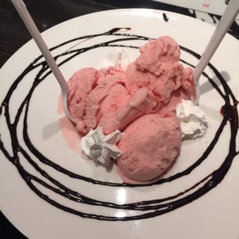 Hoshi Sushi - Strawberry ice cream to finish off - Sushi Bars Near Me - Fullerton, California
