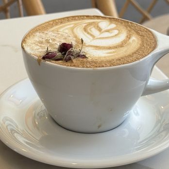 Jaffa Coffee Roasters - Rose with a chance of hail mocktail - Coffee & Tea Near Me - Berkeley, California Jaffa Coffee Roasters - Rose with a chance of hail mocktail - Coffee & Tea Near Me - Berkeley, California