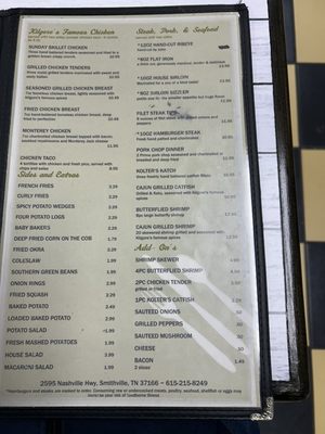 Menu photo 2 Kilgore's Restaurant Smithville, TN Menu photo 2 Kilgore's Restaurant Smithville, TN