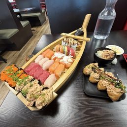 The amount of rice that was in the nigiri The amount of rice that was in the nigiri