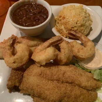 Freshwaters - Fried White Fish Swai and Shrimp Dinner with Mac & Cheese and Red Beans & Rice! - Southern Near Me - Charlotte, North Carolina