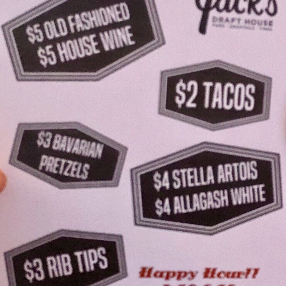 Happy Hour Menu