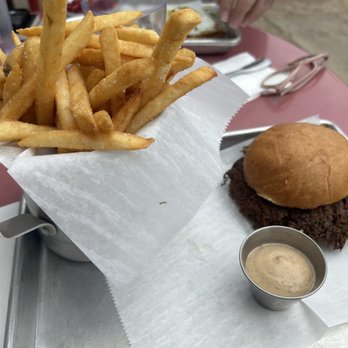 Bolyard's Meat and Provisions - Umami burger and fries (fry holder is filled with paper) - Butcher Near Me - Maplewood, Missouri