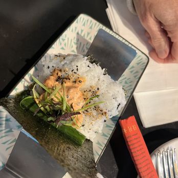Quán Hapa - Spicy salmon hand roll - Asian Fusion Near Me - Cincinnati, Ohio