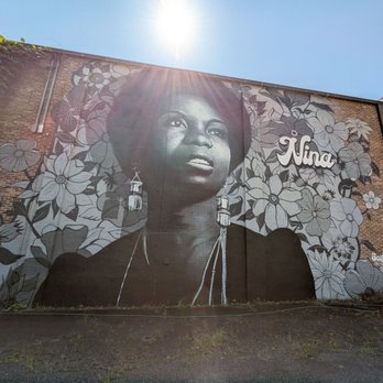 Nina Simone Mural - Public Art Near Me - Tryon, North Carolina