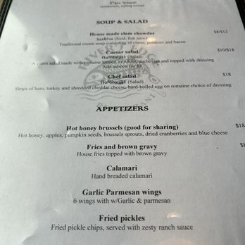 River's Edge Restaurant - menu - Seafood Near Me - La Push, Washington