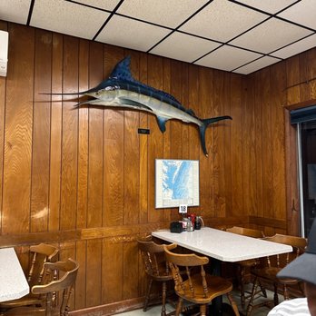 Sting Ray's Restaurant - blue marlin fish mounted on the wall - Southern Near Me - Cape Charles, Virginia Sting Ray's Restaurant - blue marlin fish mounted on the wall - Southern Near Me - Cape Charles, Virginia