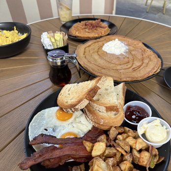 Toast Downey - simple breakfast ,chilaquiles,pumpkin spice pancake,maple and bacon waffle coconut sunrise - Breakfast & Brunch Near Me - Downey, California Toast Downey - simple breakfast ,chilaquiles,pumpkin spice pancake,maple and bacon waffle coconut sunrise - Breakfast & Brunch Near Me - Downey, California