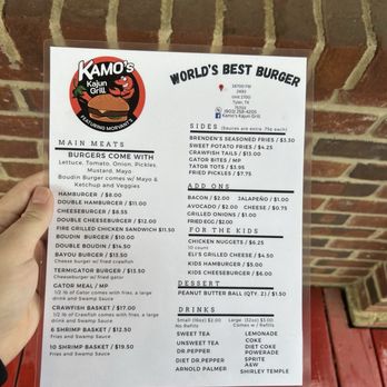 Kamo’s Kajun Grill - Burgers Near Me - Tyler, Texas