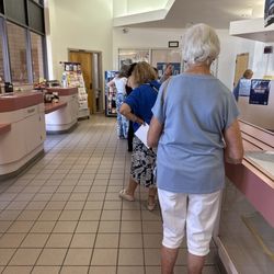 US Post Office - The line .....at counters