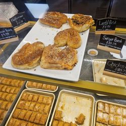 The Golden Horn Turkish Bakery & Cafe - Boreks, sweet pastries and other items in the pastry case