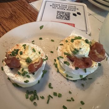 Cafe Ba-Ba-Reeba! - Deviled Egg with Crispy Jamón Serrano - Spanish Near Me - Chicago, Illinois