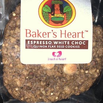 Touch A Heart - Espresso White Choc Quinoa Flax Seed Cookies. One of my favorite and thin and kind of crispy. - Cooking Classes Near Me