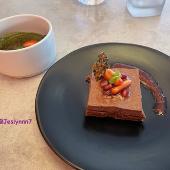 Minami Toronto - Dark Chocolate Almond Cake & Matcha Crème Brûlée - Japanese Near Me - Toronto, Ontario