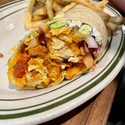 Buffalo wrap with fries (spicy) Buffalo wrap with fries (spicy)