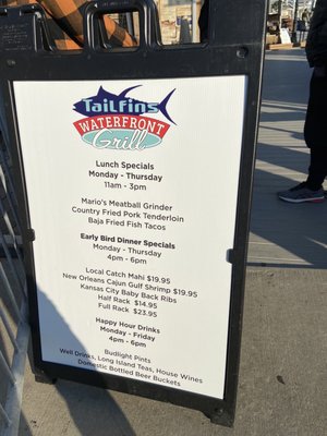Menu photo 4 Tailfins Waterfront Grill Destin, FL Menu photo 4 Tailfins Waterfront Grill Destin, FL