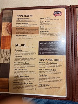 Menu photo 1 Idaho Joes Twin Falls, ID